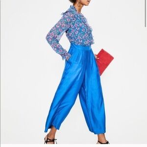 Boden Blue Wide-Leg Pants